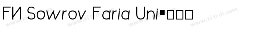 FN Sowrov Faria Uni字体转换